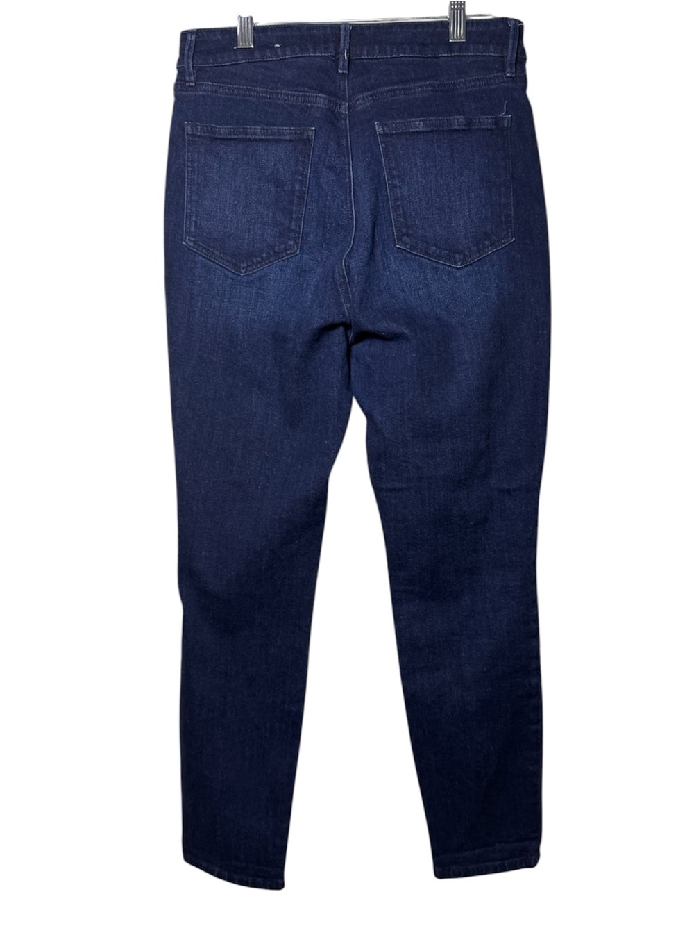 Ann Taylor Factory tapered Jeans Blue Dark Wash Denim 5-Pocket Women's 8 - Picture 2 of 4